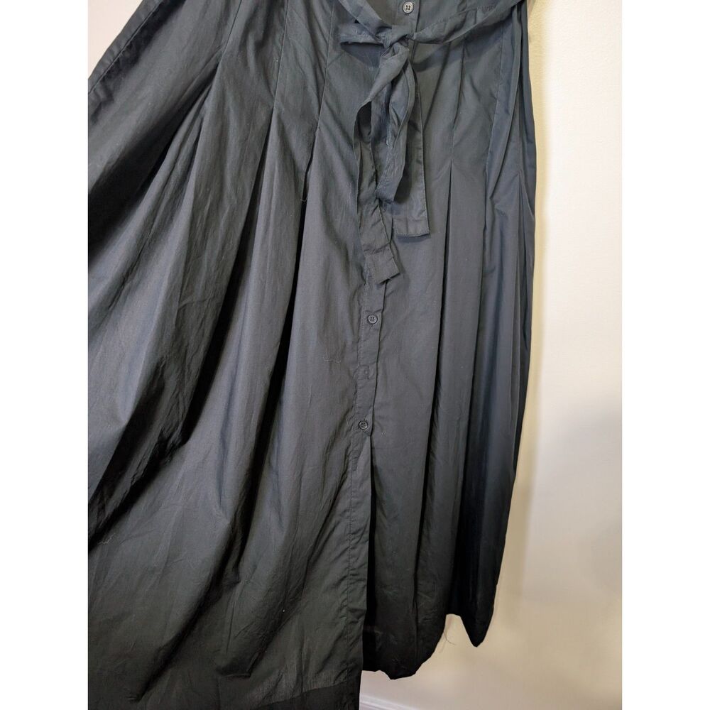 Newport News Black Ruffle Lace Maxi Dress 100% Cotton Cottagecore Romantic 12 - Picture 4 of 7